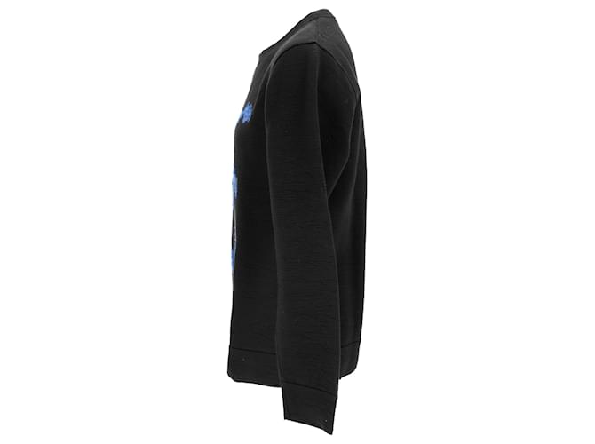 Lanvin bedruckter Pullover aus schwarzer Baumwolle - Ansicht 2