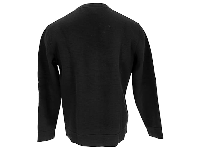 Lanvin bedruckter Pullover aus schwarzer Baumwolle - Ansicht 3