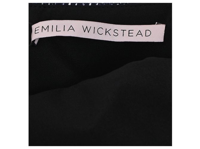 Autre Marque Vestido midi sin mangas Freya en denim azul marino de algodón de Emilia Wickstead - vista 5