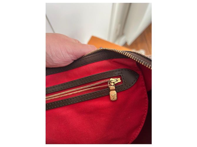 Louis Vuitton Borsa Speedy 35 Damier Ébène Marrone - vista 13