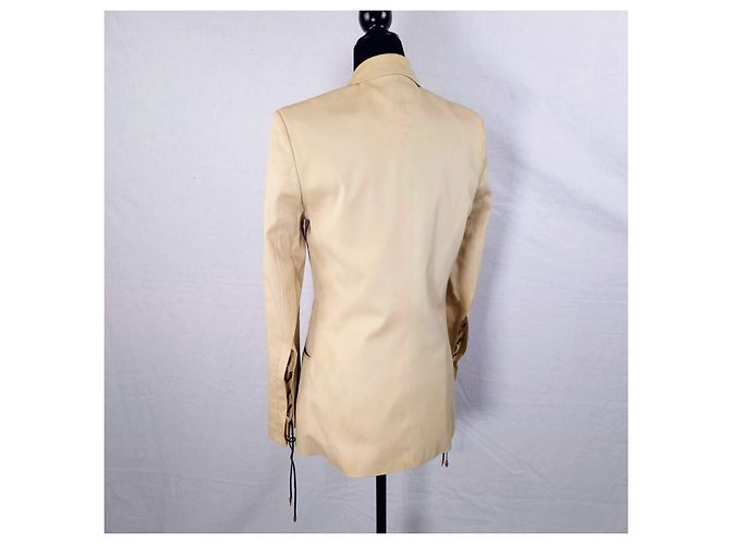 Roberto Cavalli Animalier Y2K Jacke Beige - Ansicht 2