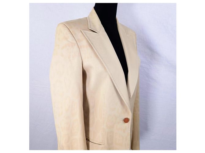 Roberto Cavalli Animalier Y2K Jacke Beige - Ansicht 7