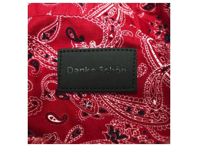 Autre Marque Camisa de algodón en capas Paisley Danke Schon Negro Roja - vista 4