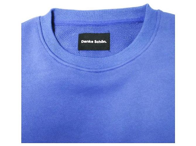 Autre Marque Danke Schon A4 Baumwoll-Sweatshirt Blau - Ansicht 3