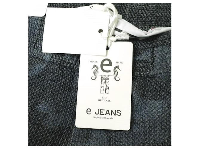 Autre Marque PANTALONI IN COTONE FACILI HONEYCOMB Blu - vista 3