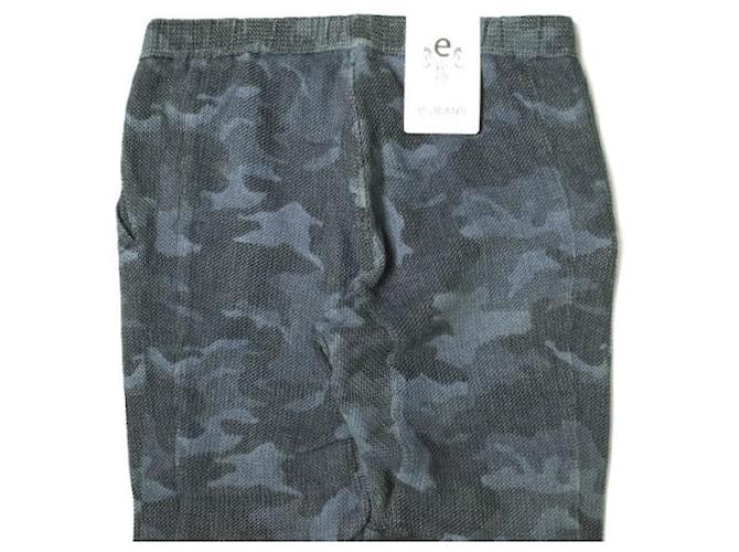 Autre Marque PANTALONI IN COTONE FACILI HONEYCOMB Blu - vista 6