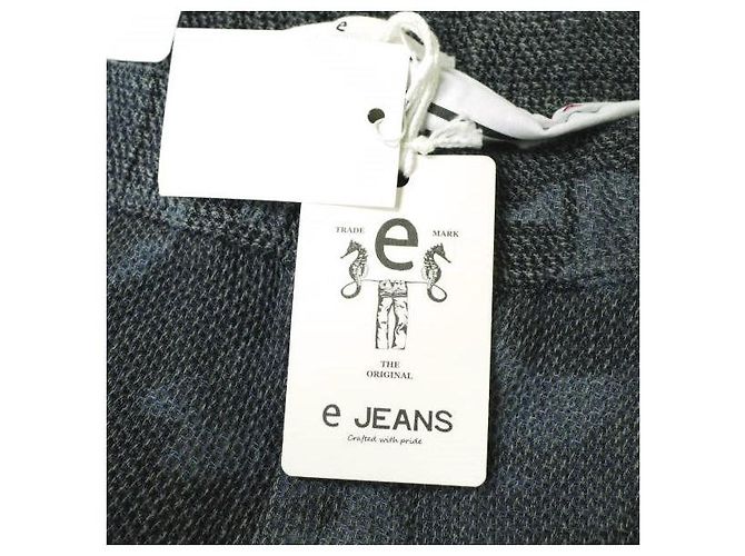 Autre Marque PANTALONES FÁCILES HONEYCOMB DE ALGODÓN Azul - vista 3