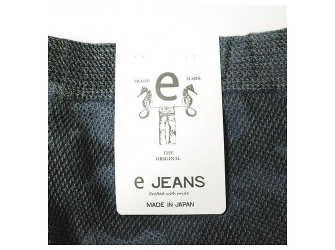 Autre Marque e JEANS HONEYCOMB EASY PANTS Cotton Pants Blue - view 7