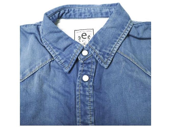 Autre Marque Camisa de denim e JEANS Azul - vista 5