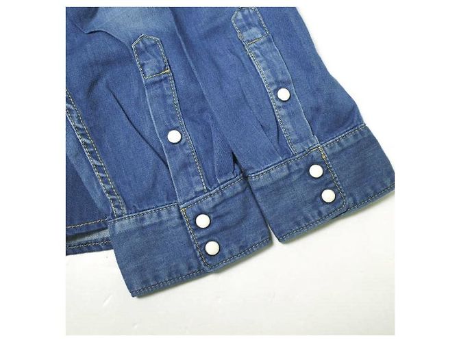 Autre Marque Camisa de denim e JEANS Azul - vista 6