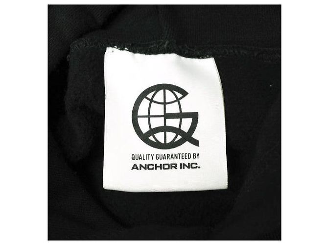 Autre Marque N.HOOLYWOOD ANCHOR INC. HOODIE sudadera con capucha cepillada Negro - vista 3