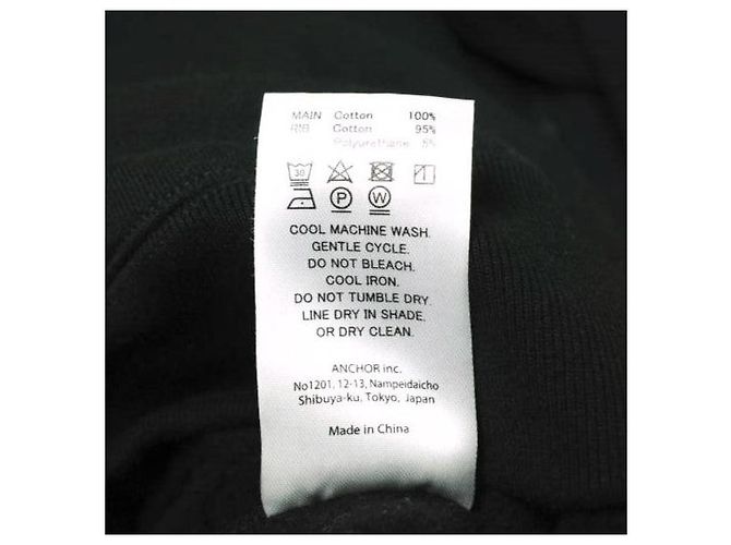 Autre Marque N.HOOLYWOOD ANCHOR INC. HOODIE sudadera con capucha cepillada Negro - vista 7