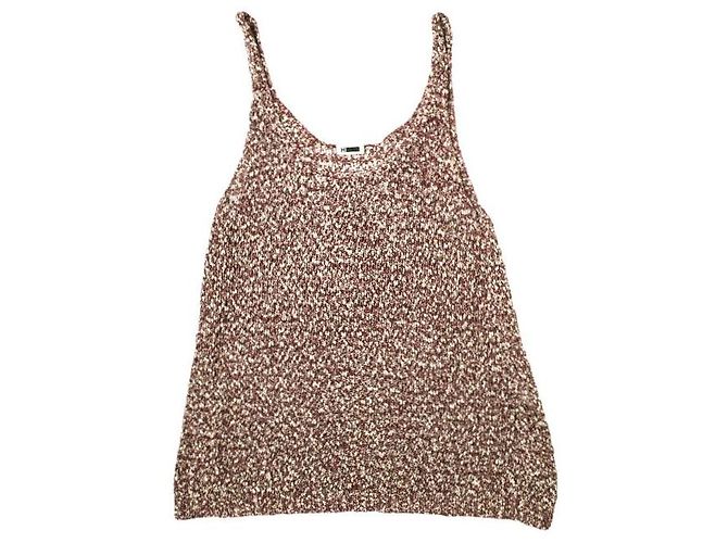 Autre Marque H BEAUTY&YOUTH TOP DE PUNTO DE COIL EN ALGODÓN POLIÉSTER Roja - vista 2