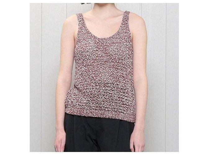 Autre Marque H BEAUTY&YOUTH TOP DE PUNTO DE COIL EN ALGODÓN POLIÉSTER Roja - vista 3