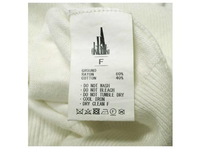 Autre Marque Abito lungo in maglia OKIRAKU Bianco Bianco sporco - vista 10
