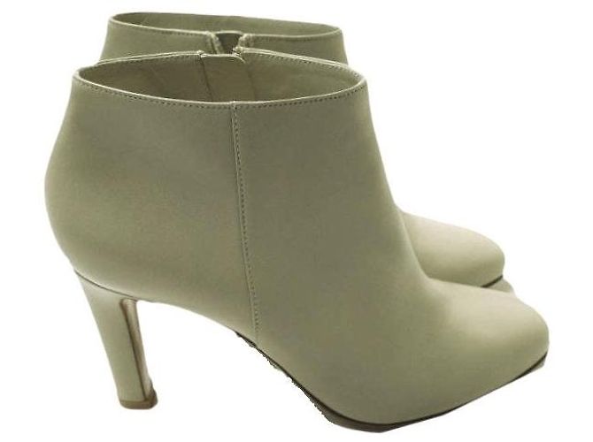 Autre Marque Botines de cuero nappa Gianvito Rossi Beige - vista 3