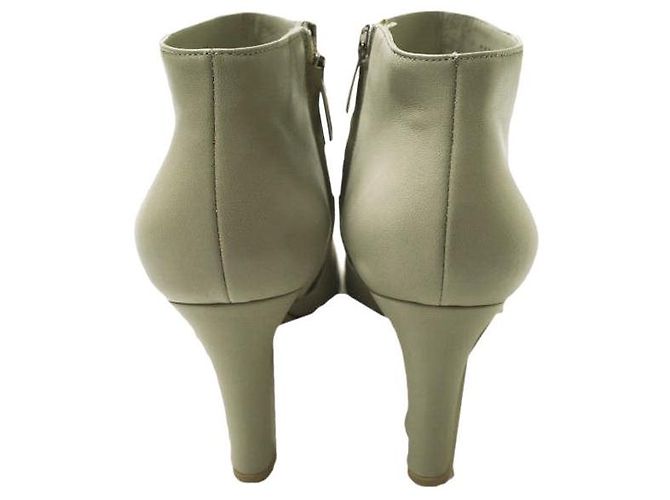 Autre Marque Botines de cuero nappa Gianvito Rossi Beige - vista 4