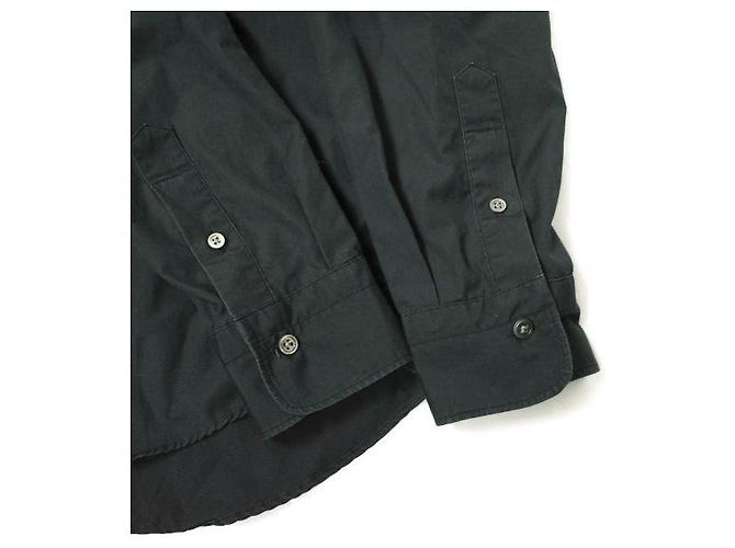 Autre Marque URBAN RESEARCH Camisa de botón de algodón oversized Negro - vista 6