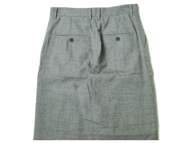 Autre Marque Calças de lã com bolso frontal MATSUFUJI Marrom - vista 7