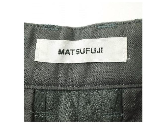 Autre Marque Calças de lã com bolso frontal MATSUFUJI Marrom - vista 9
