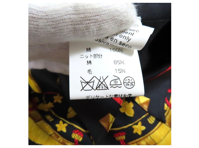 Hermès LES CLES LAS LLAVES Camisa Polo de Seda Negro - vista 8