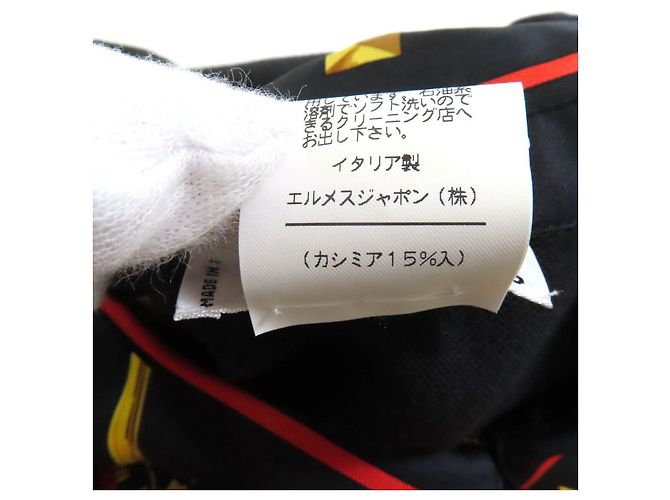 Hermès LES CLES LAS LLAVES Camisa Polo de Seda Negro - vista 9