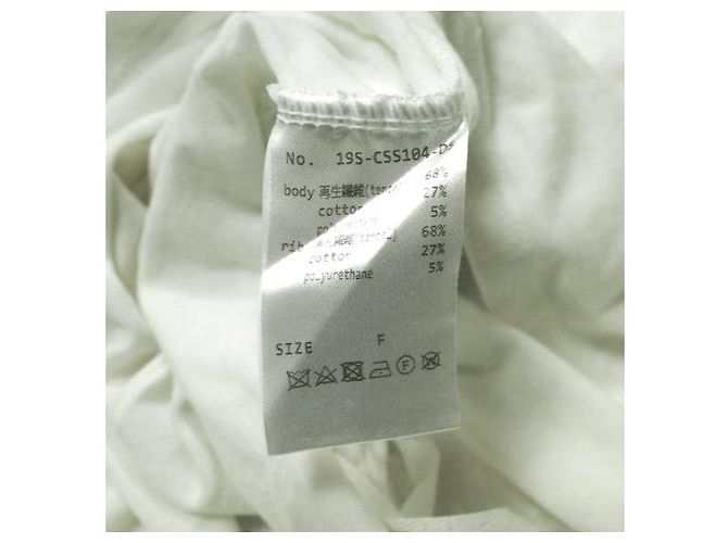 Autre Marque Camiseta oversize de Tencel y algodón Danke Schon Blanco - vista 8