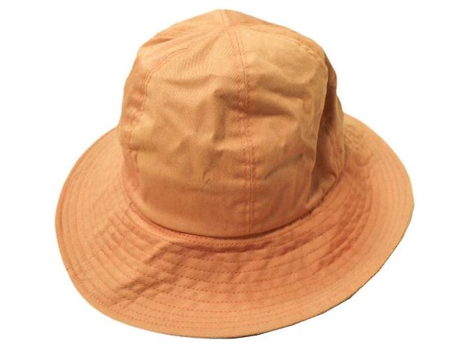 Autre Marque Cappello bucket in cotone twill con logo ricamato Etudes Studios Arancione - vista 2