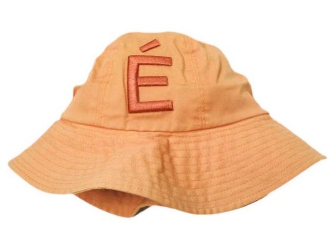 Autre Marque Cappello bucket in cotone twill con logo ricamato Etudes Studios Arancione - vista 3