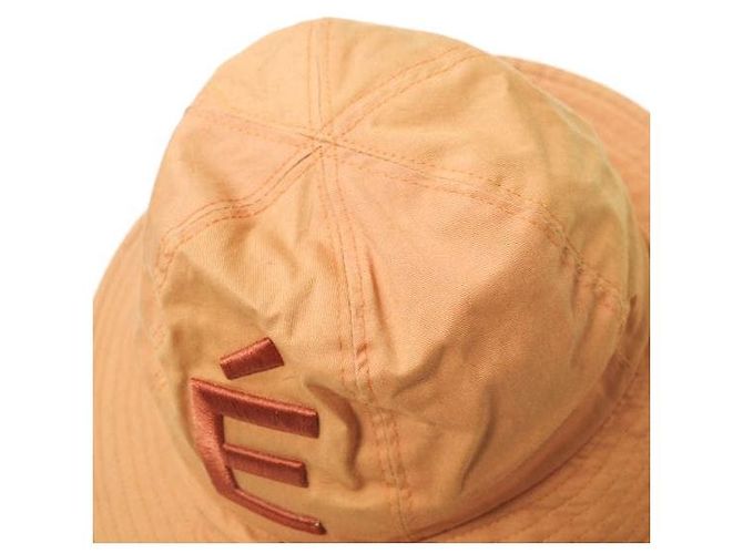 Autre Marque Cappello bucket in cotone twill con logo ricamato Etudes Studios Arancione - vista 5