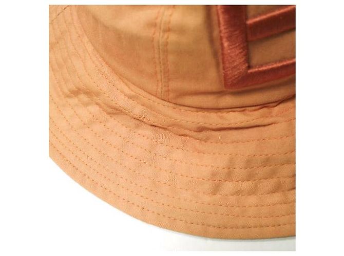 Autre Marque Cappello bucket in cotone twill con logo ricamato Etudes Studios Arancione - vista 6