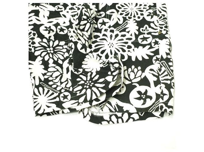 Autre Marque Short de algodão tudo em um Preto Branco - vista 8