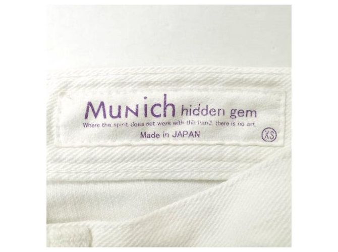 Autre Marque Pantalones de denim blanco Múnich Blanco roto - vista 4