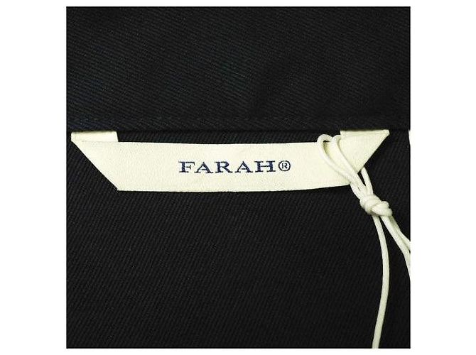 Autre Marque GIACCA CAMICIA FARAH IN COTONE Abbigliamento esterno Blu Blu navy - vista 5