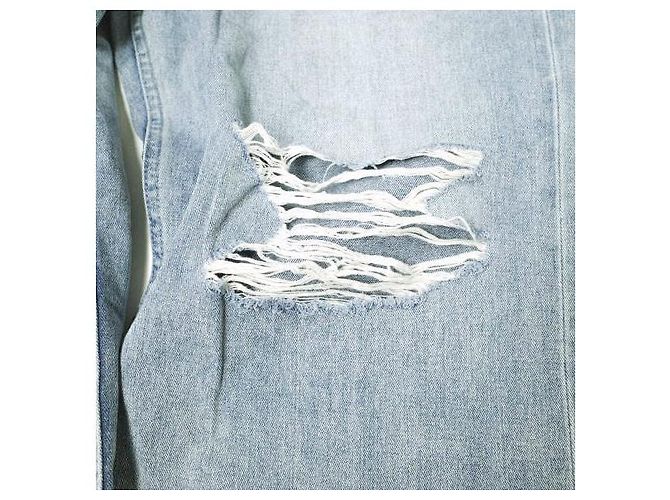 Autre Marque Pantalones de denim LUSOR DESTROY Azul - vista 7