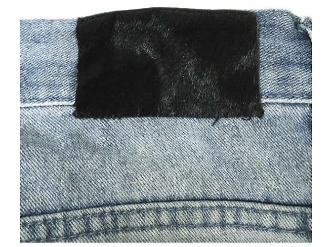 Autre Marque Pantalones de denim LUSOR DESTROY Azul - vista 9