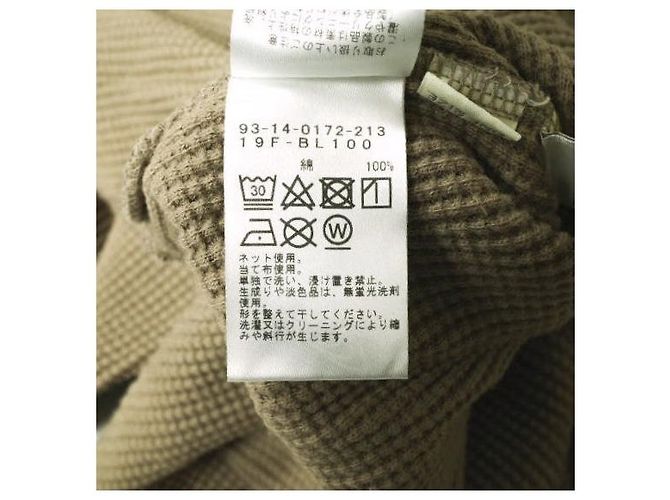 Autre Marque B:MING di BEAMS Top in cotone Henley termico con retro Beige - vista 7