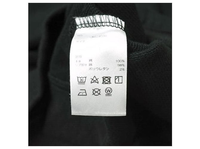 Autre Marque Sudadera de algodón con cuello redondo V-Gusset Danke Schon 24SS Negro - vista 7