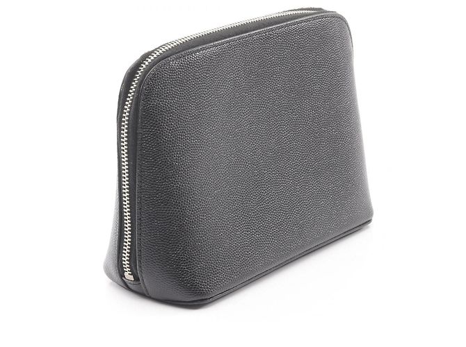 Pochette in pelle nera Yves Saint Laurent Nero - vista 2