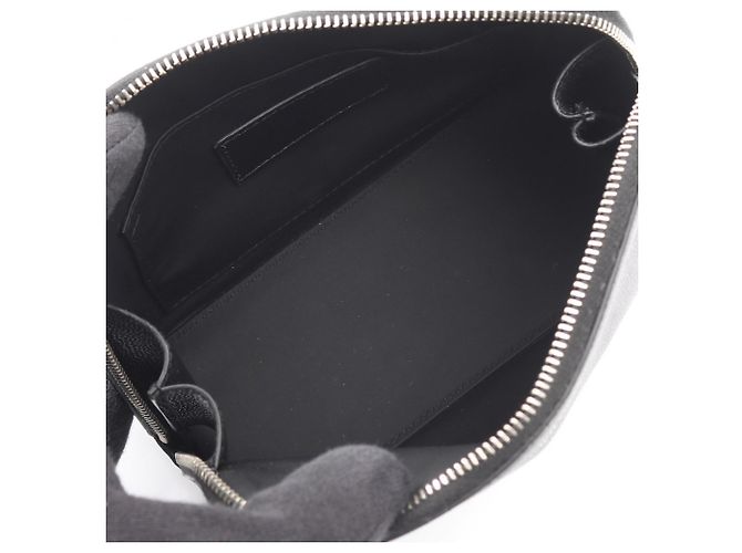 Pochette in pelle nera Yves Saint Laurent Nero - vista 3