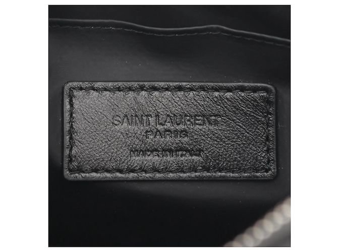 Pochette in pelle nera Yves Saint Laurent Nero - vista 4