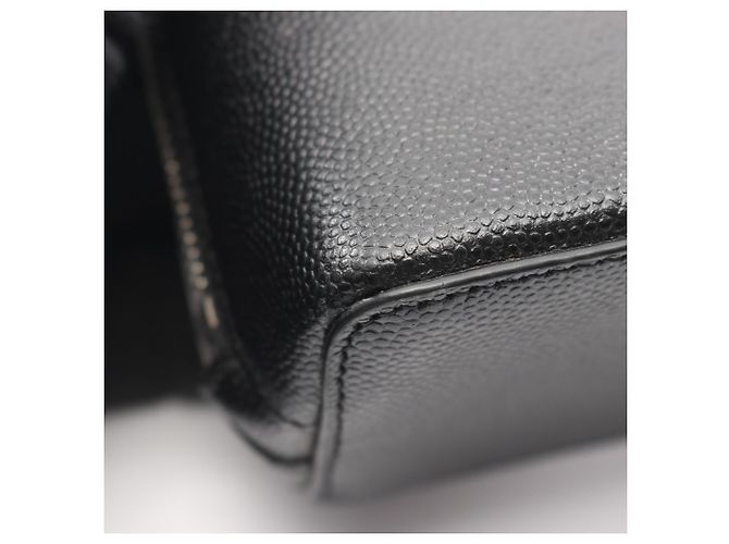 Pochette in pelle nera Yves Saint Laurent Nero - vista 5