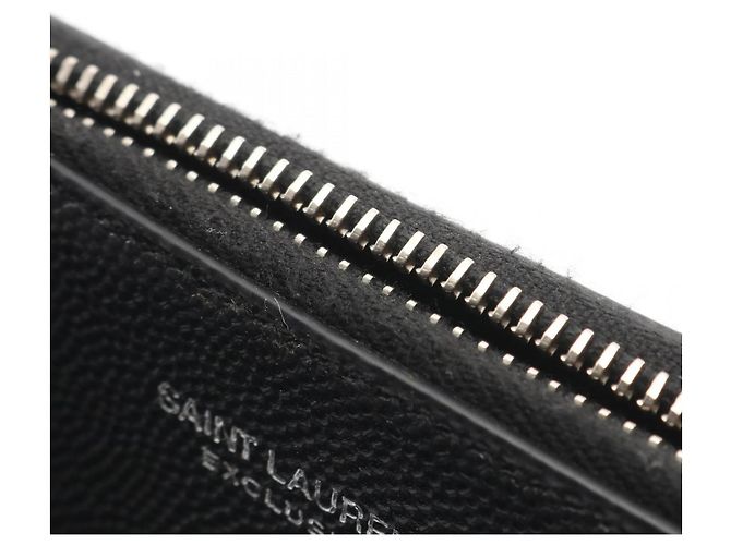 Pochette in pelle nera Yves Saint Laurent Nero - vista 6