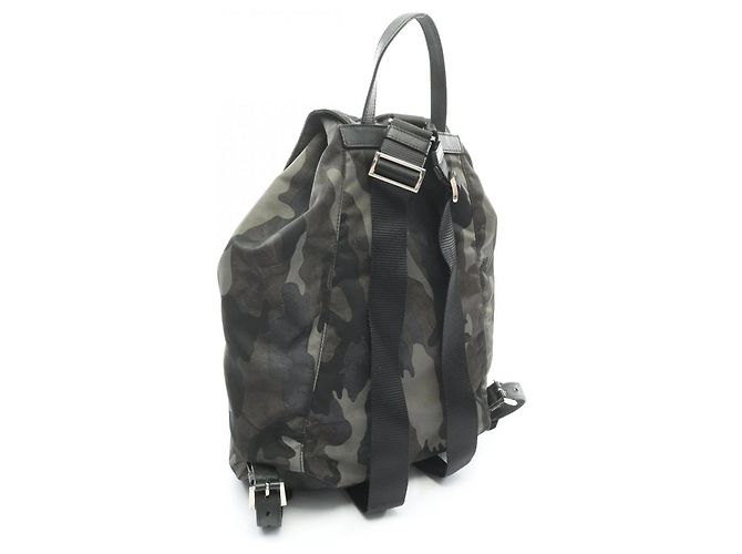 Saffiano Zaino/borsa Prada TESSUTO CAMOUFL Multicolore Verde - vista 2