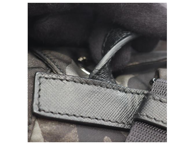 Saffiano Zaino/borsa Prada TESSUTO CAMOUFL Multicolore Verde - vista 5