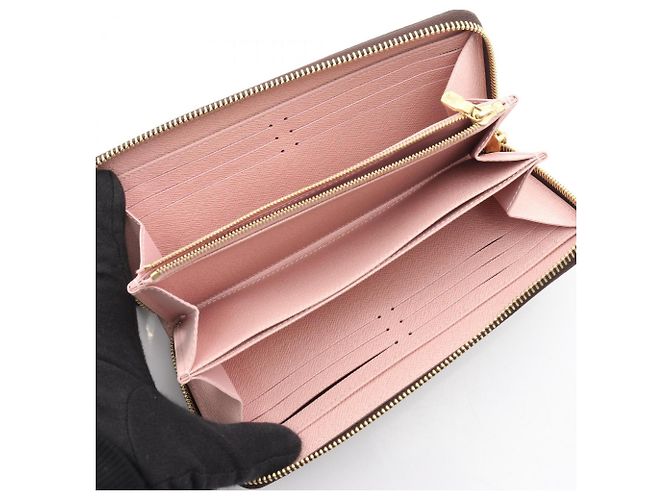 Cartera Zippy Louis Vuitton Castaño Rosa Monograma - vista 3