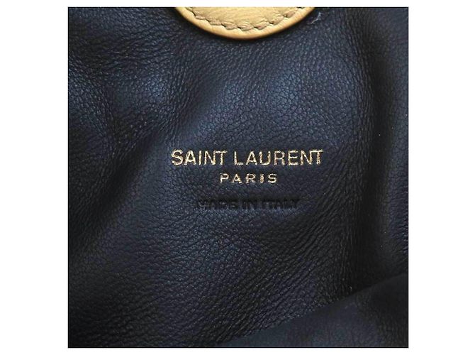 Borsa a spalla in pelle Jamie Mini di Saint Laurent Crudo Giallo - vista 13