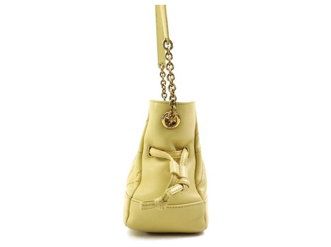 Borsa a spalla in pelle Jamie Mini di Saint Laurent Crudo Giallo - vista 2