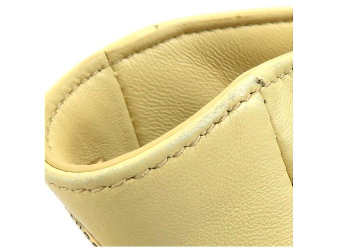 Borsa a spalla in pelle Jamie Mini di Saint Laurent Crudo Giallo - vista 7