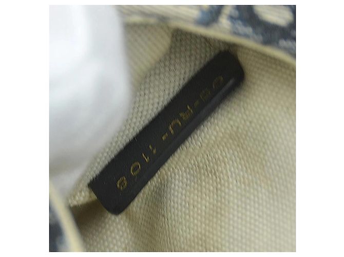 Sattel Tasche aus Marine Canvas und Leder von Christian Dior Marineblau - Ansicht 15